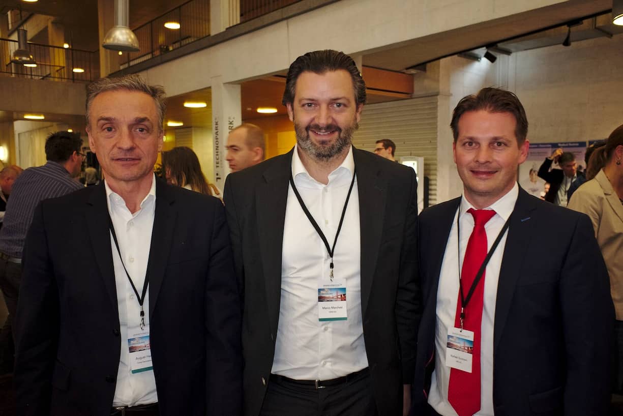 August Harder, CIO, Coop Genossenschaft;
Marco Marchesi, CEO, ISPIN AG;
Rafael Scotoni, Director, UBS Switzerland AG (v.l.n.r.)