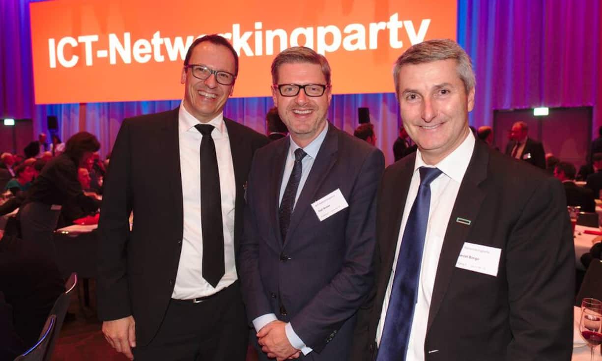 Jens Brandes, Sales Director, Hewlett-Packard (Schweiz) GmbH;
Olaf Romer, Head of Corporate IT, Baloise Group;
Marcel Borgo, Managing Director, Hewlett-Packard (Schweiz) GmbH