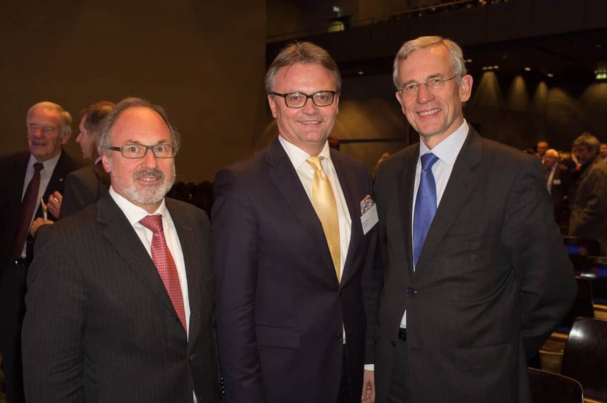 Hubert Büchel, Botschafter des Fürstentums Liechtenstein; Stefan Roth, Stadtpräsident Luzern; Peter Gottwald, Deutscher Botschafter in der Schweiz