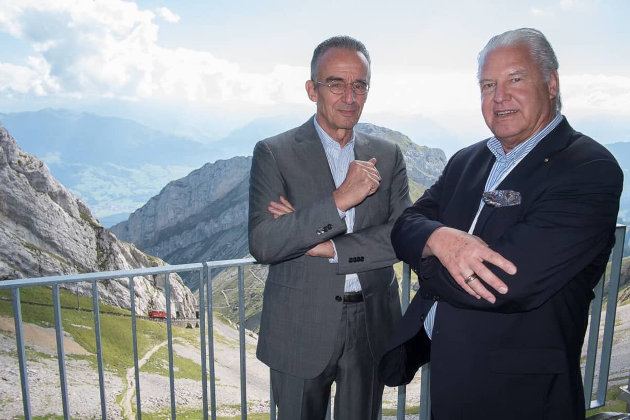 Patrick Frey, Autor, Kabarettist und Schauspieler; Peter W. Ottiger, CEO, Ottiger & Partner BSW AG