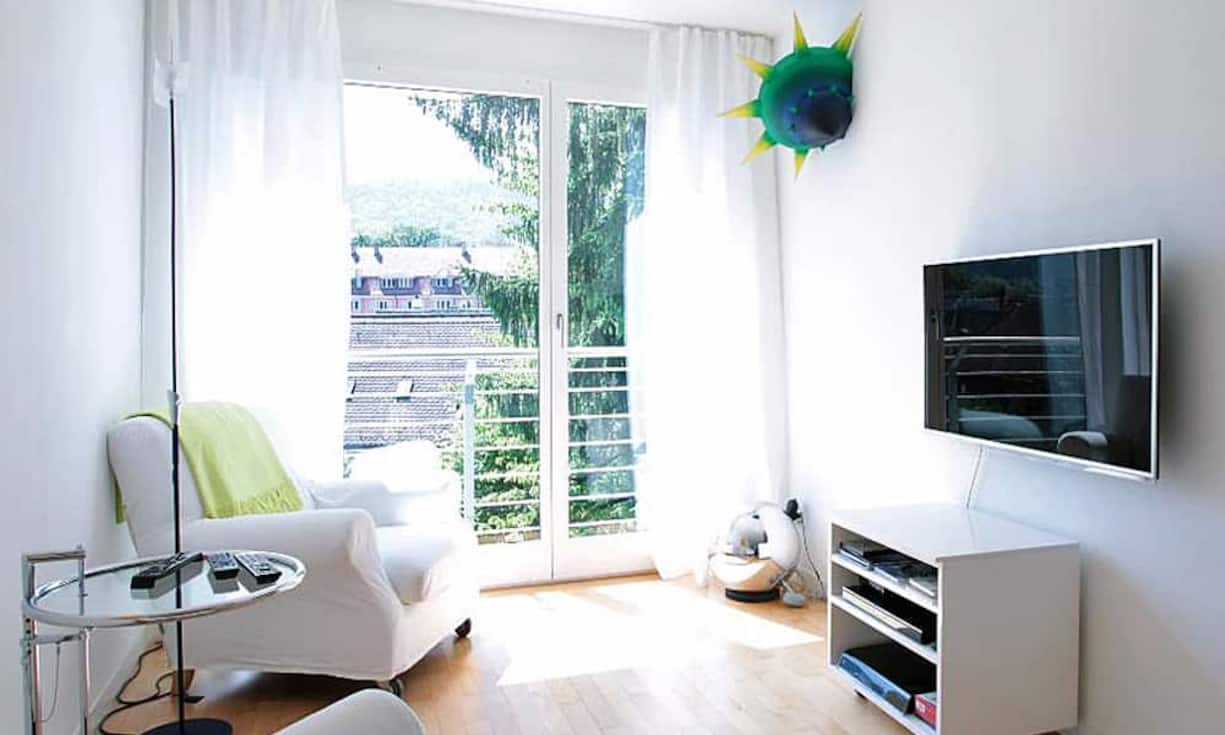 Klein aber fein: Das Fernsehzimmer.