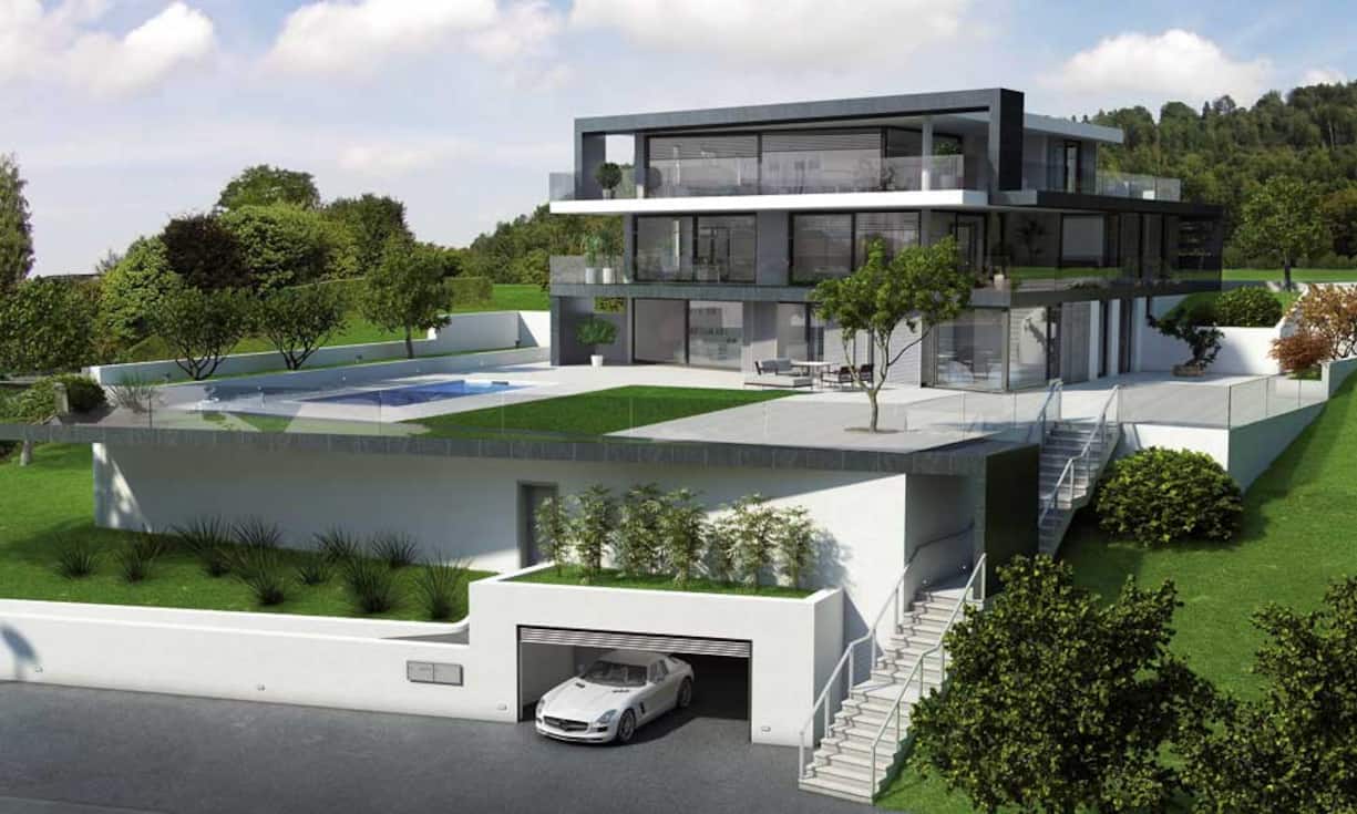 Das sanft ansteigende und knapp 2‘000 Quadratmeter grosse Grundstück an Hanglage liegt im Zuger Villenquartier - angrenzend an einen beschaulichen Erholungsraum und eine gepflegte Landwirtschaftszone.