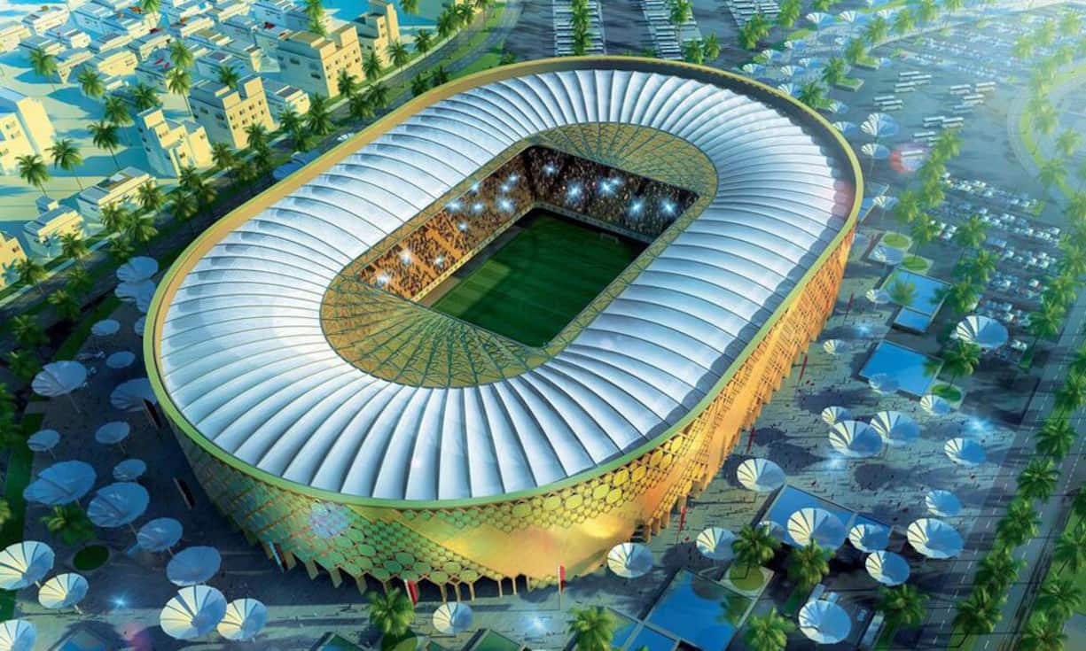 Das Qatar Universitäts Stadion in Doha soll als Austragungsstätte der Weltmeisterschaft 2022 in Katar dienen. Diese Arena soll 43'520 Zuschauern Platz bieten. (Bilder: Keystone)