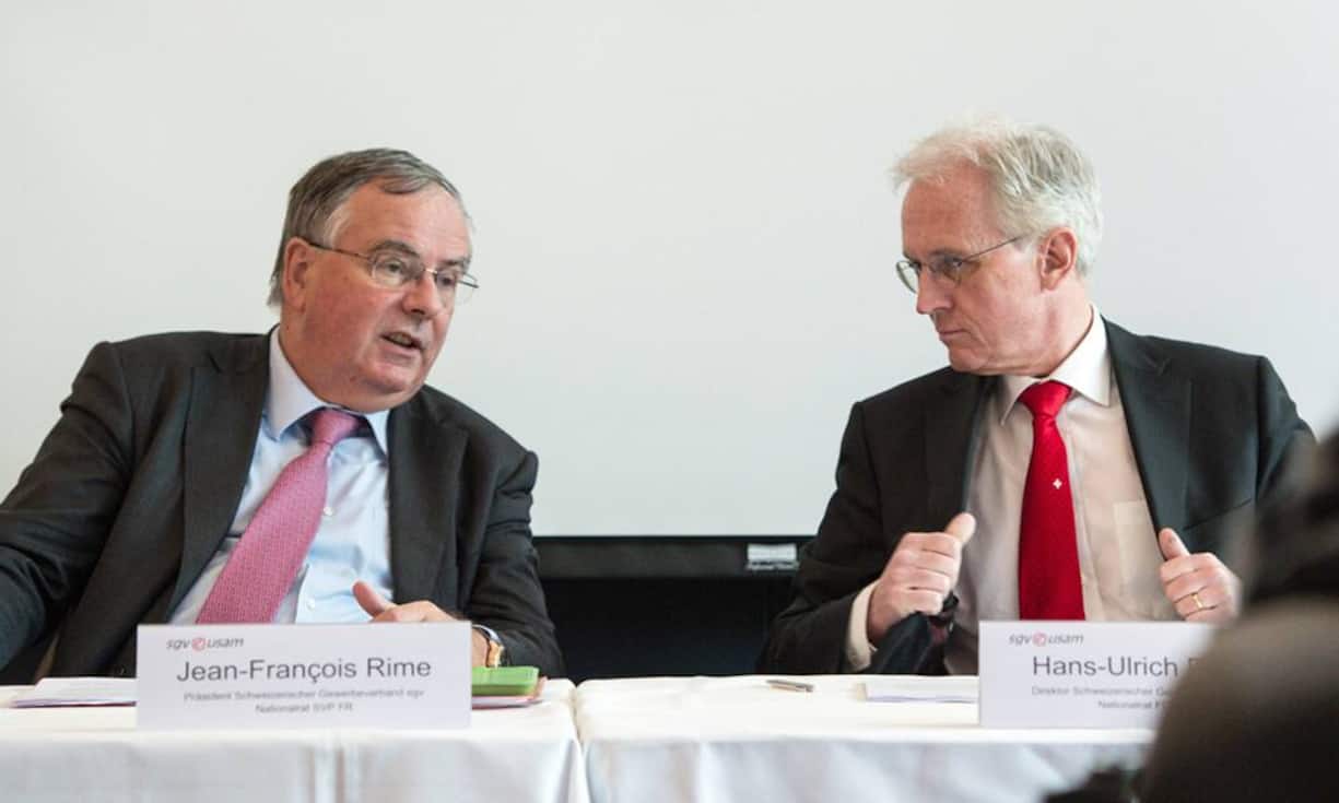 Regelmässige Kontrahenten sind auch Hans-Ulrich Bigler und Jean-François Rime vom Gewerbeverband.