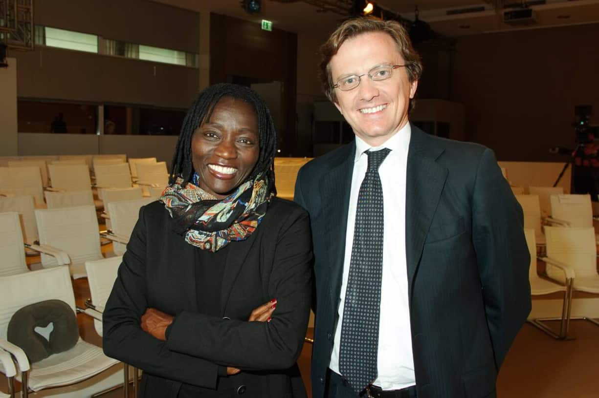 Auma Obama, Founder & Director, Sauti Kuu Foundation; Fx de Mallmann, Global Head of the Consumer Retail Group, Goldman Sachs.