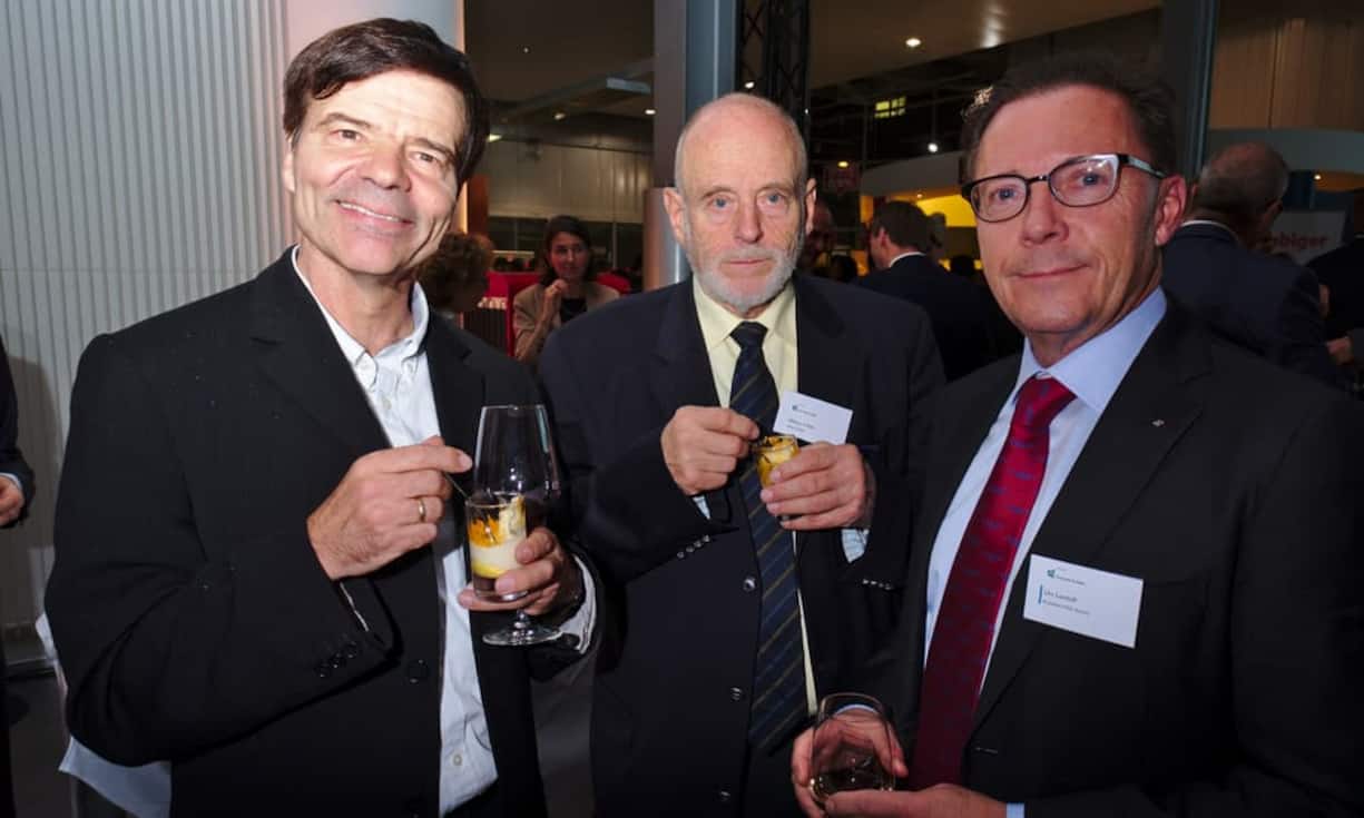 Roland Minder, Sanac AG;
Niklaus Schaer, Nisba GmbH;
Urs Landolf, Präsident, HSG Alumni