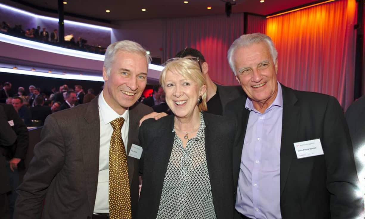 Peter Fischer, Delegierter für die Informatiksteuerung des Bundes ISB;
Vania Kohli, Gastgeberin;
Jean-Pierre Streich, ehemaliger Spitzenmanager, die Post