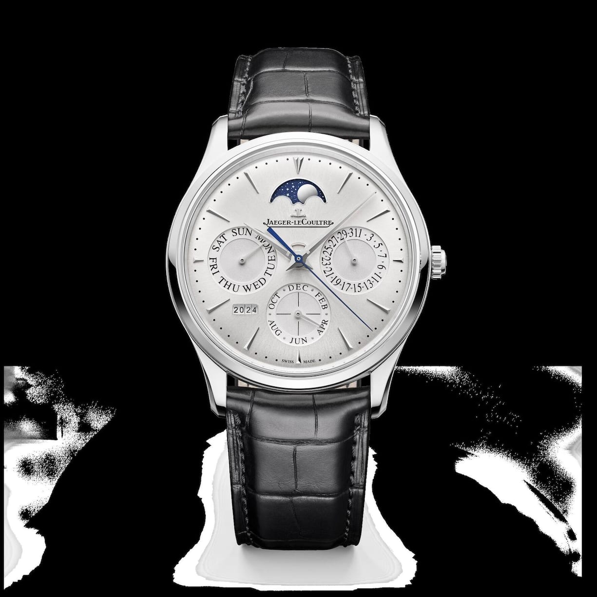 Jaeger-Lecoultre Master Ultra Thin Perpetual Calendar: Flach, fein, französisch elegant: Nur 9,2 Millimeter Höhe, Kaliber 868 AA, klassischer Purismus. Circa 27 100 Franken