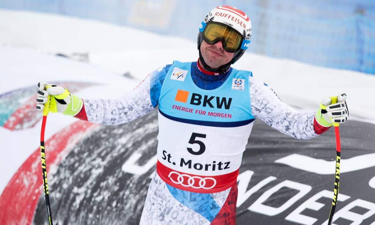 Beat Feuz ist die Enttäuschung anzusehen: Im Super-G reicht es nur für Platz 12. Bester Schweizer ist Carlo Janka auf dem 8. Rang.