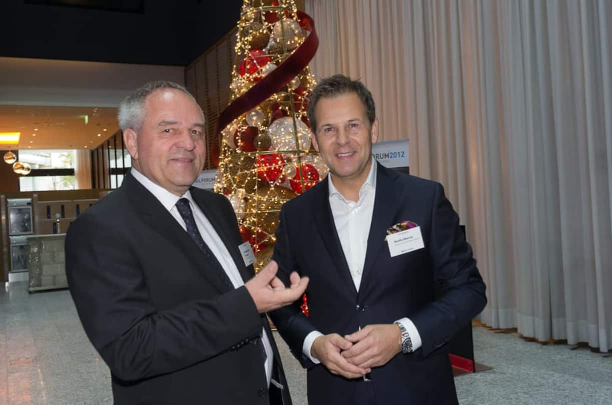 Thomas Hochreutener, Direktor Handel, GfK Switzerland; Marcel Stoffel, CEO Retail Forum Switzerland