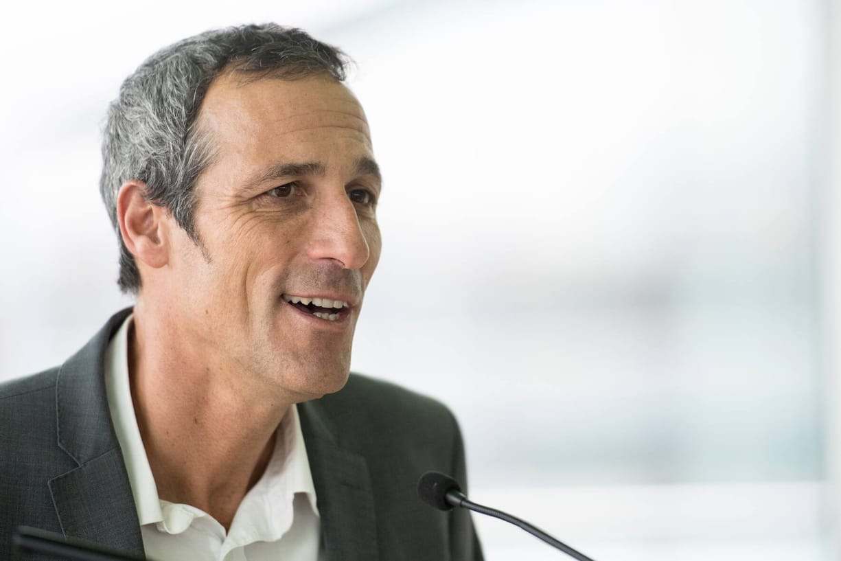 Christoph Tonini, CEO Tamedia, spricht anlaesslich der Uebernahme der Goldbach Group durch den Medienkonzern Tamedia, aufgenommen am Freitag, 22. Dezember 2017 in Zuerich. Das Verlagshaus meldete ein oeffentliches Kaufangebot von 35,50 Franken pro Goldbach-Aktie an. Goldbach bleibt eigenstaendig. (KEYSTONE/Ennio Leanza)