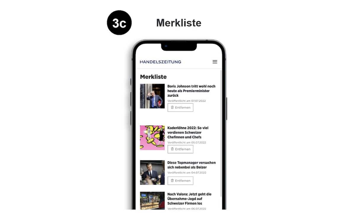 Merkliste