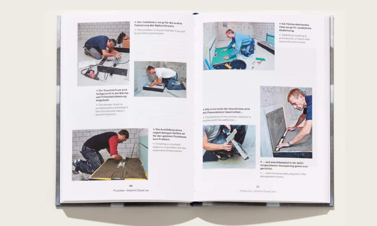 Geberit liegt im Gesamtranking auf Platz 2. Ein Taschenbuch mit üppig bebilderten Geschichten, ein Kurzbericht und
ein Faktenblatt – der komplette Geschäftsbericht findet sich nur im Internet.