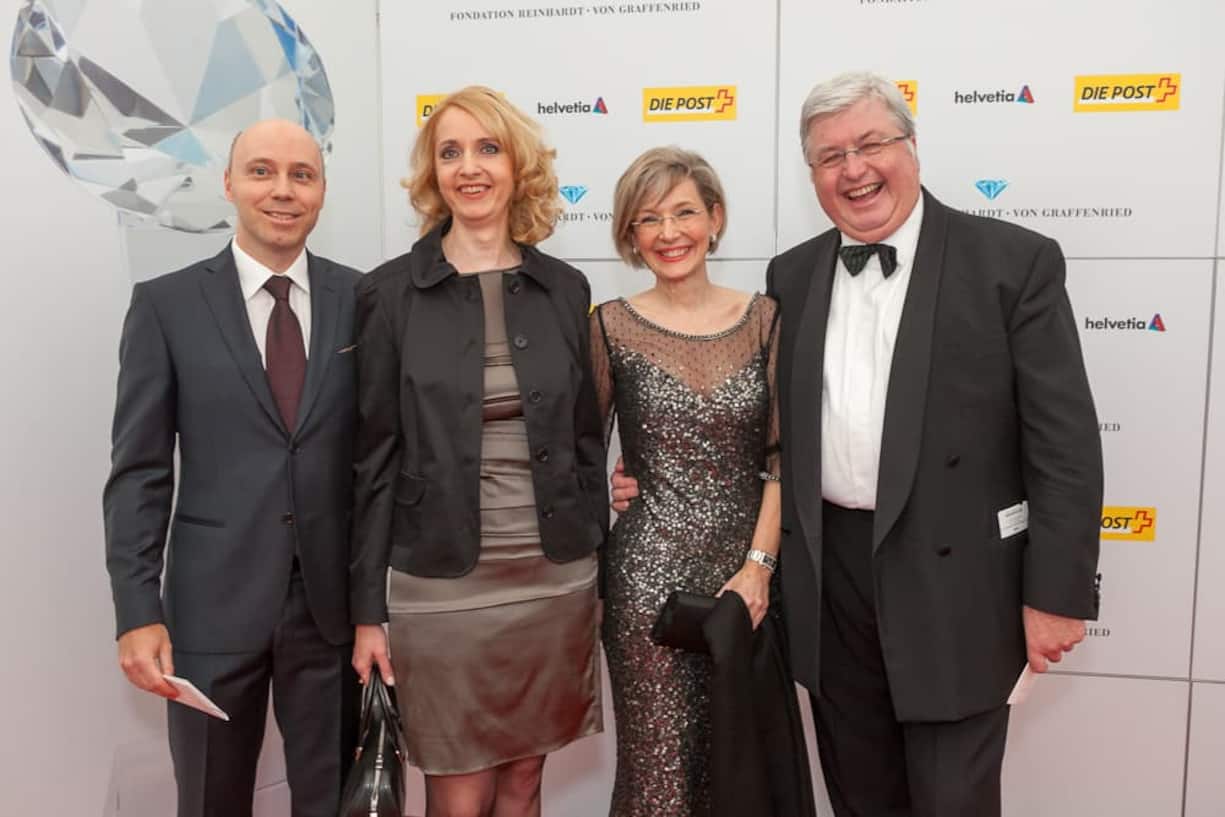 Daniel Hofer, CEO Affichage Holding; Anne Hofer; Jacqueline Möri; Christian König, CEO Farner Consulting AG