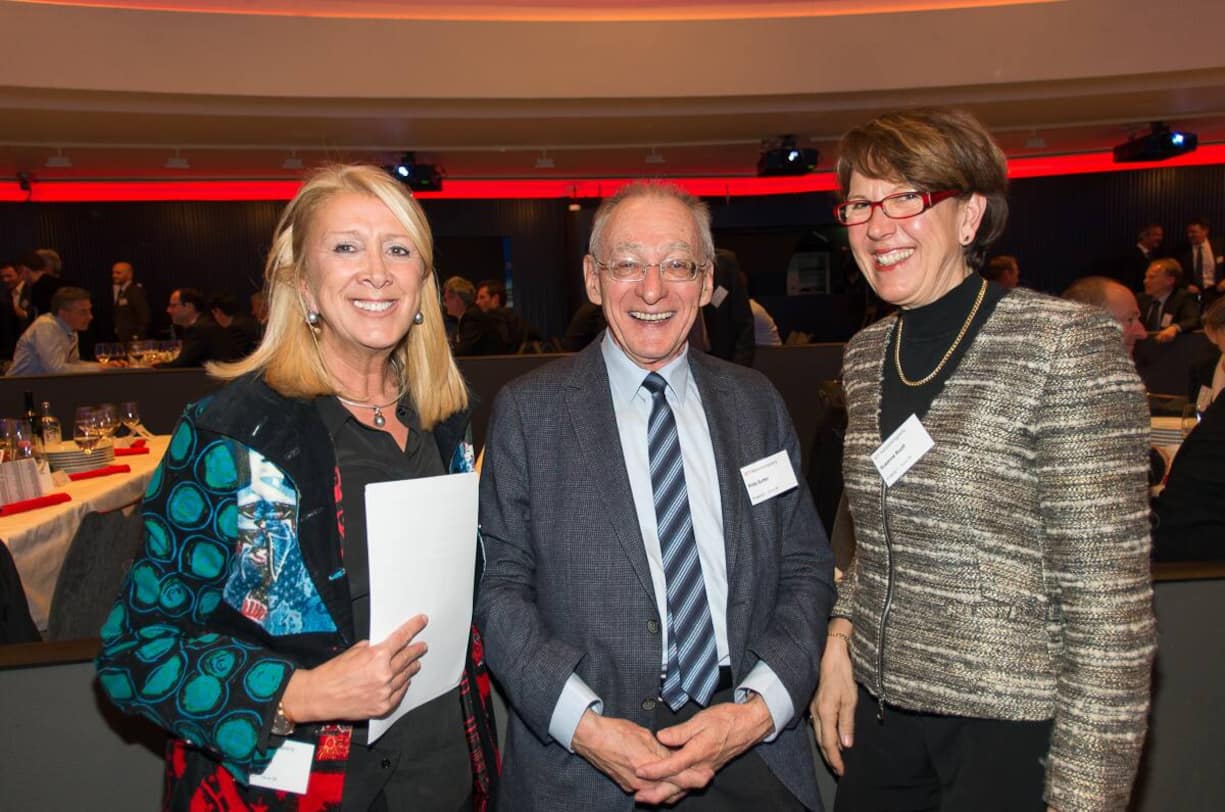 Vania Kohli, Geschäftsführerin asut, Berner Grossrätin; Fritz Sutter, Initiator der ICT Networking Party; Susanne Ruoff, CEO Die Post