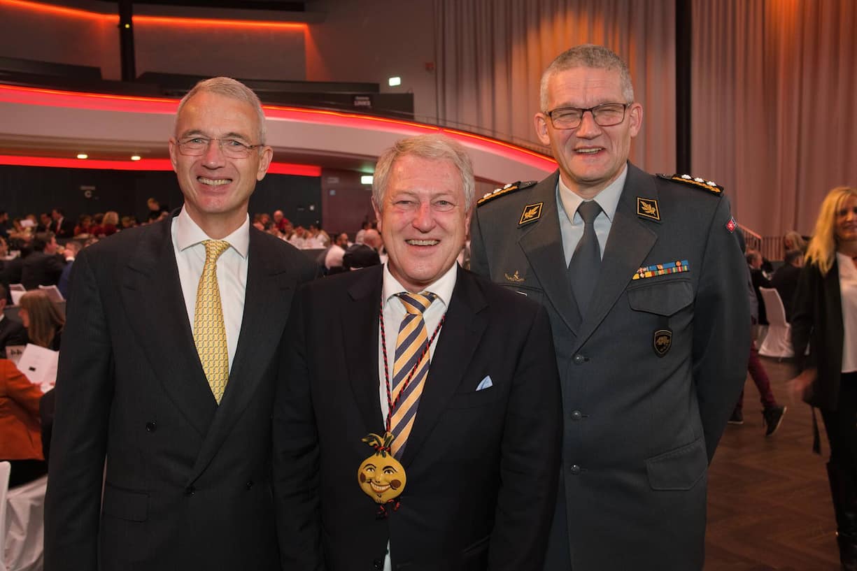 Axel Lehmann, UBS Switzerland AG;Urs Berger, VRP, Die Mobiliar;Daniel Baumgartner, Korpskommandant