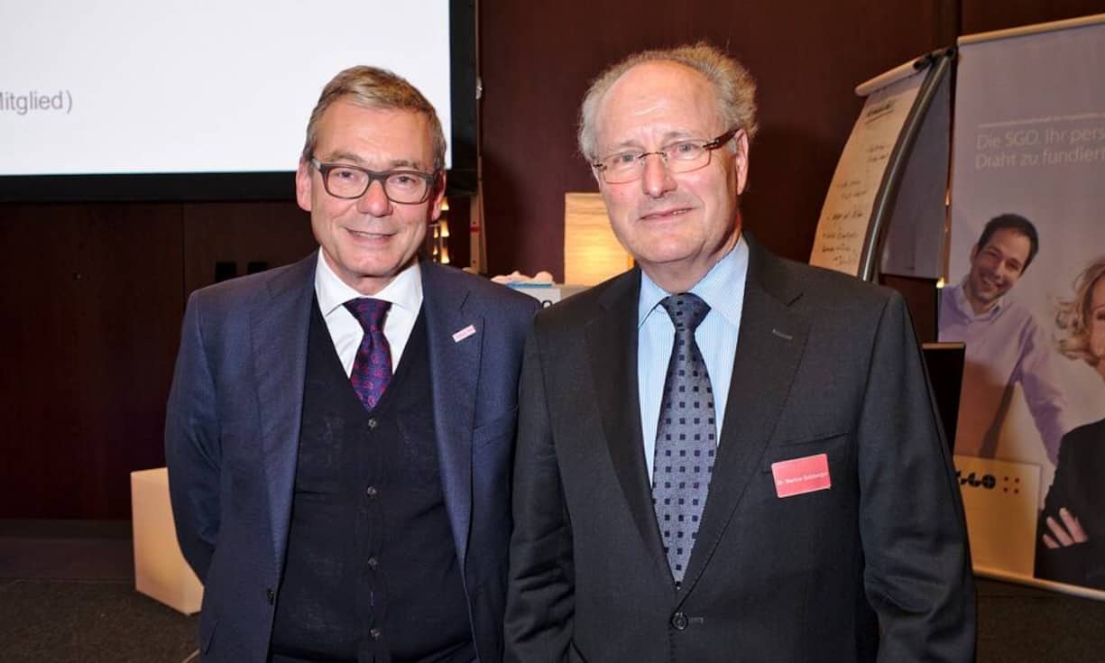 Ruedi Noser, Unternehmer;
Markus Sulzberger, Präsident SGO