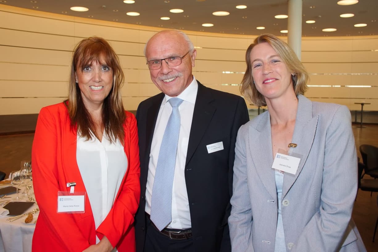 Marita Della Rossa, Handelskammer Deutschland-Schweiz: Immo Reinhold, CEO, Schiltknecht Messtechnik AG; Jeanette Dinse, Handelskammer Deutschland-Schweiz.
