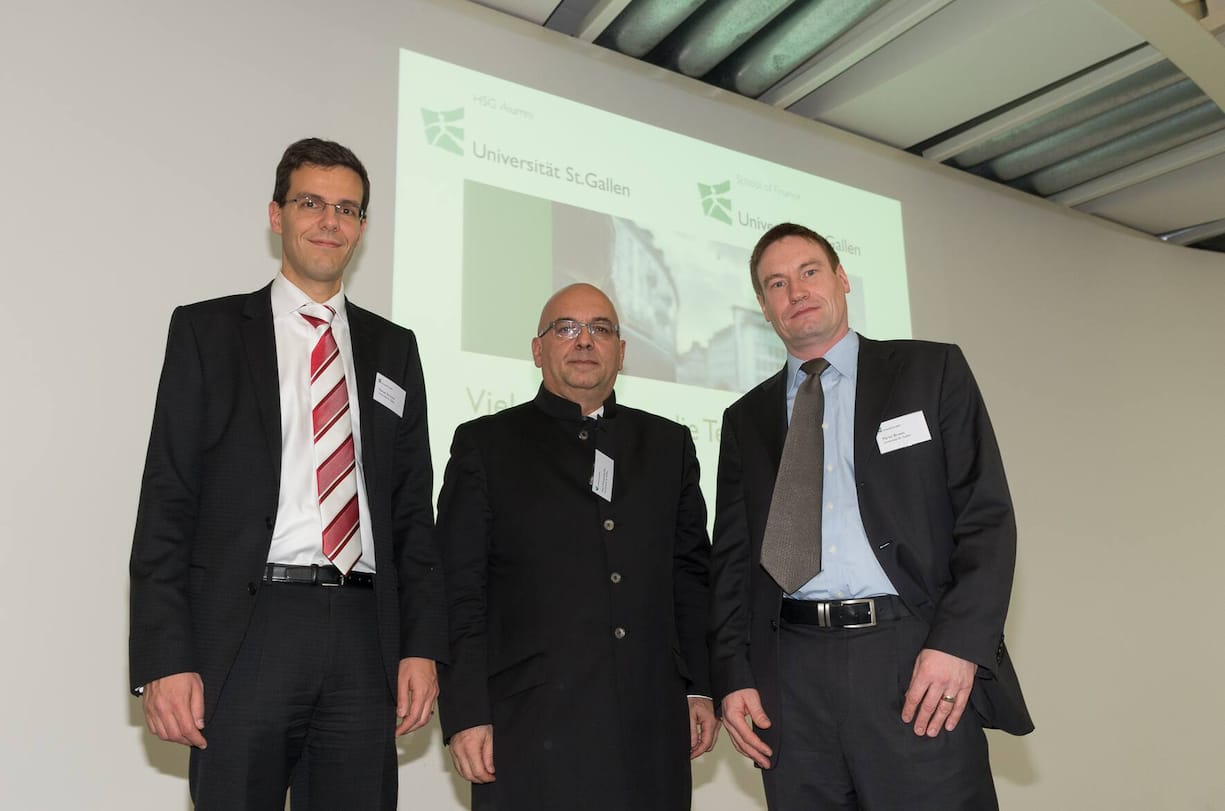 Manuel Ammann, Uni St. Gallen; Karl Frauendorfer, Dean School of Finance; Martin Brown, Uni St. Gallen