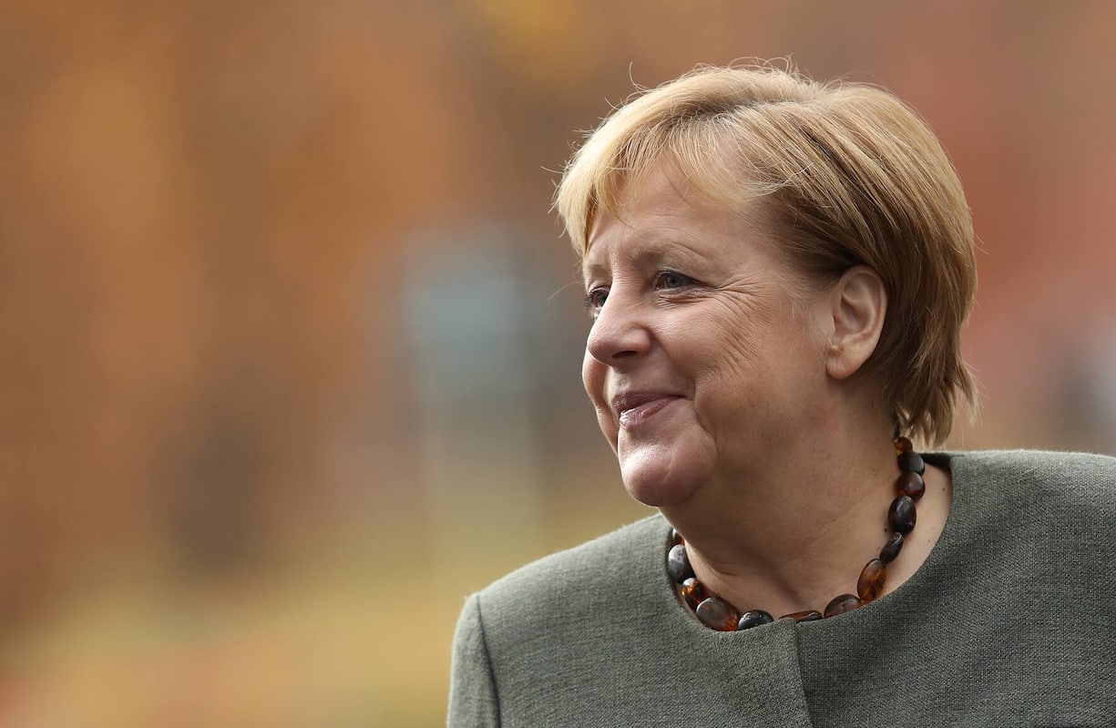 POTSDAM, GERMANY - NOVEMBER 14: German Chancellor Angela Merkel arrives for a retreat of the German government cabinet at the Hasso Plattner Institute on November 14, 2018 in Potsdam, Germany. The government cabinet members are meeting to discuss measures for the digitalization of Germany, most notably government investments to the tune of EUR 3 billion in artificial intelligence. (Photo by Sean Gallup/Getty Images)
