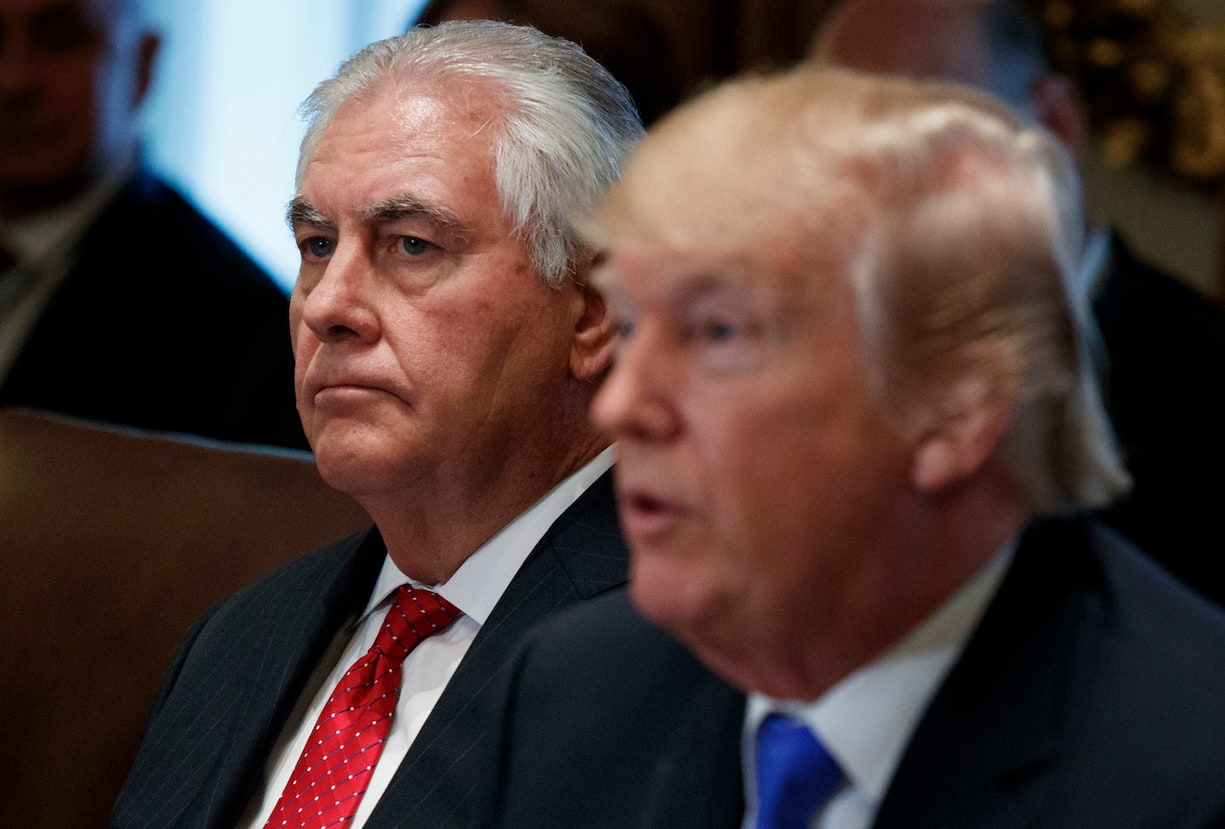 Rex Tillerson und Donald Trump