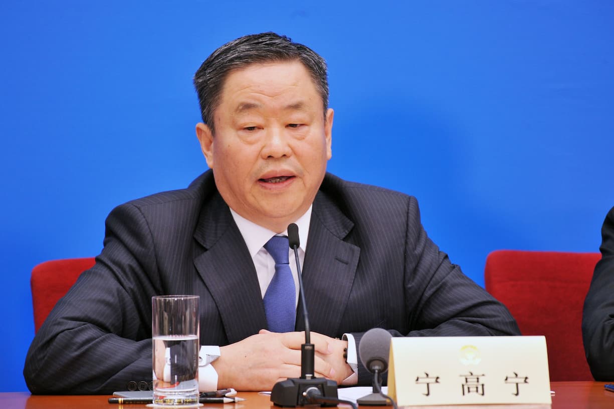 BEIJING, CHINA - MARCH 08:  Sinochem President Frank Ning Gaoning attends a press conference on promoting high-quality economic growth on the sidelines of the first session of the 13th CPPCC National Committee at the Great Hall of the People on March 8, 2018 in Beijing, China.  (Photo by Visual China Group via Getty Images/Visual China Group via Getty Images)