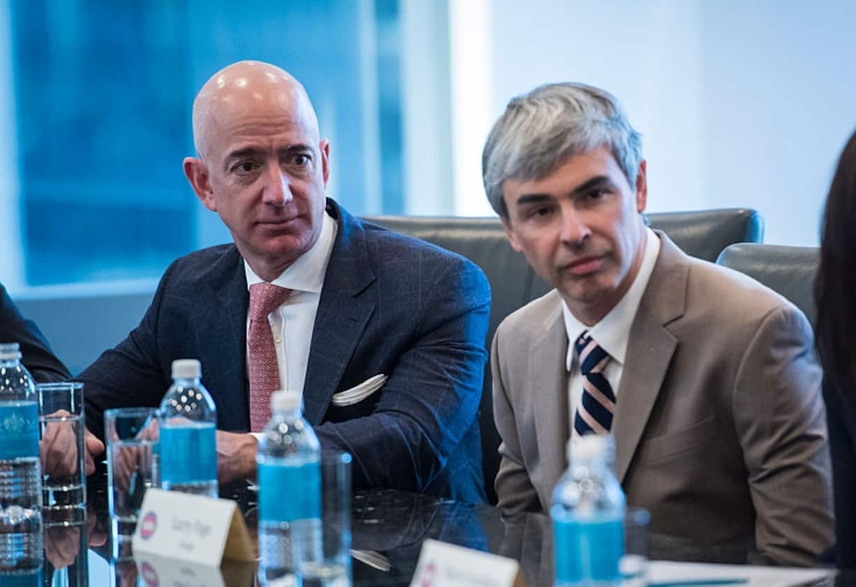 Jeff Bezos und Larry Page