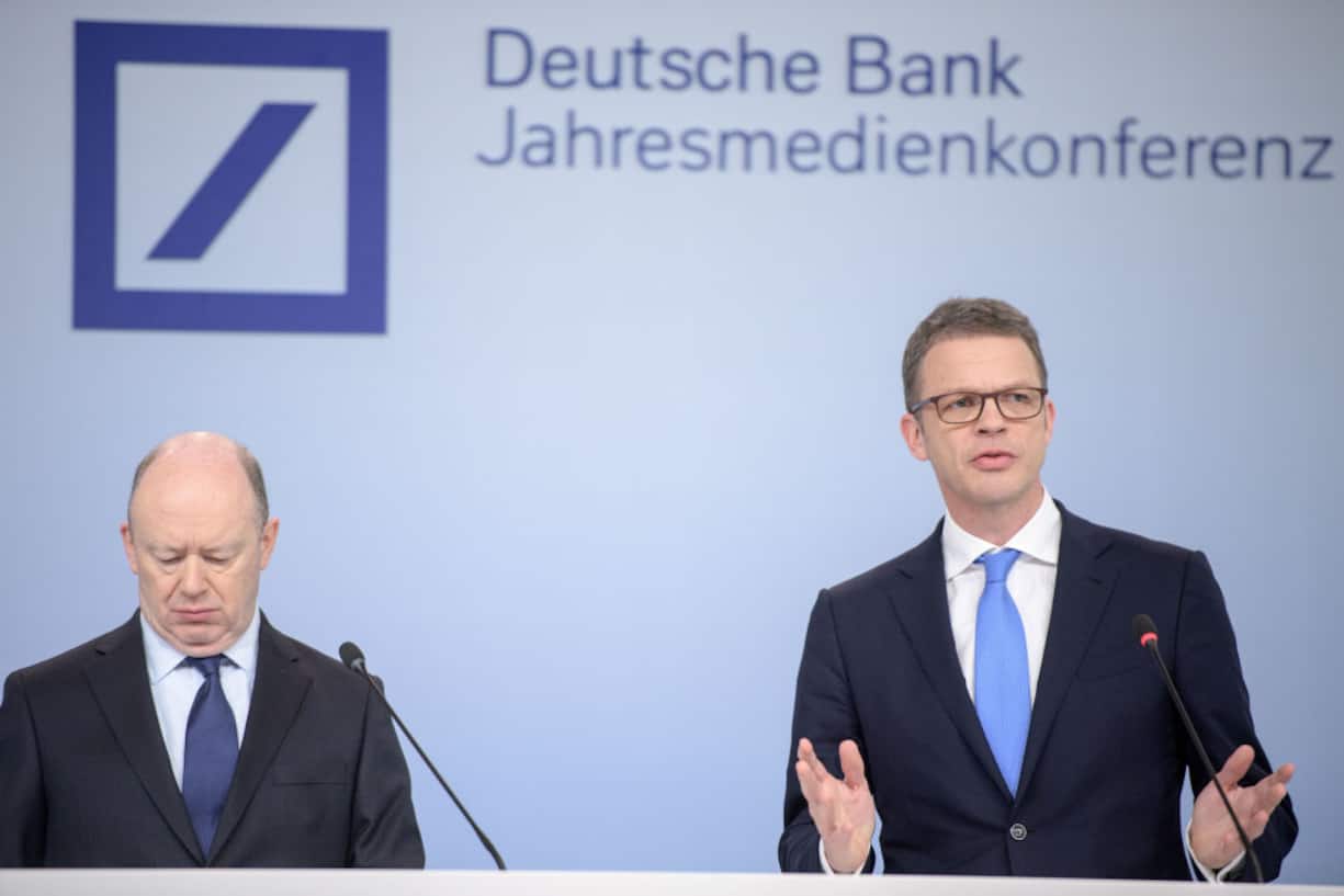John Cryan und Christian Sewing