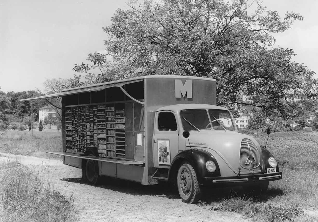 Im Jahre 1925 startete die Migros die ersten «Migros-Wägeli» in Zürich. 
