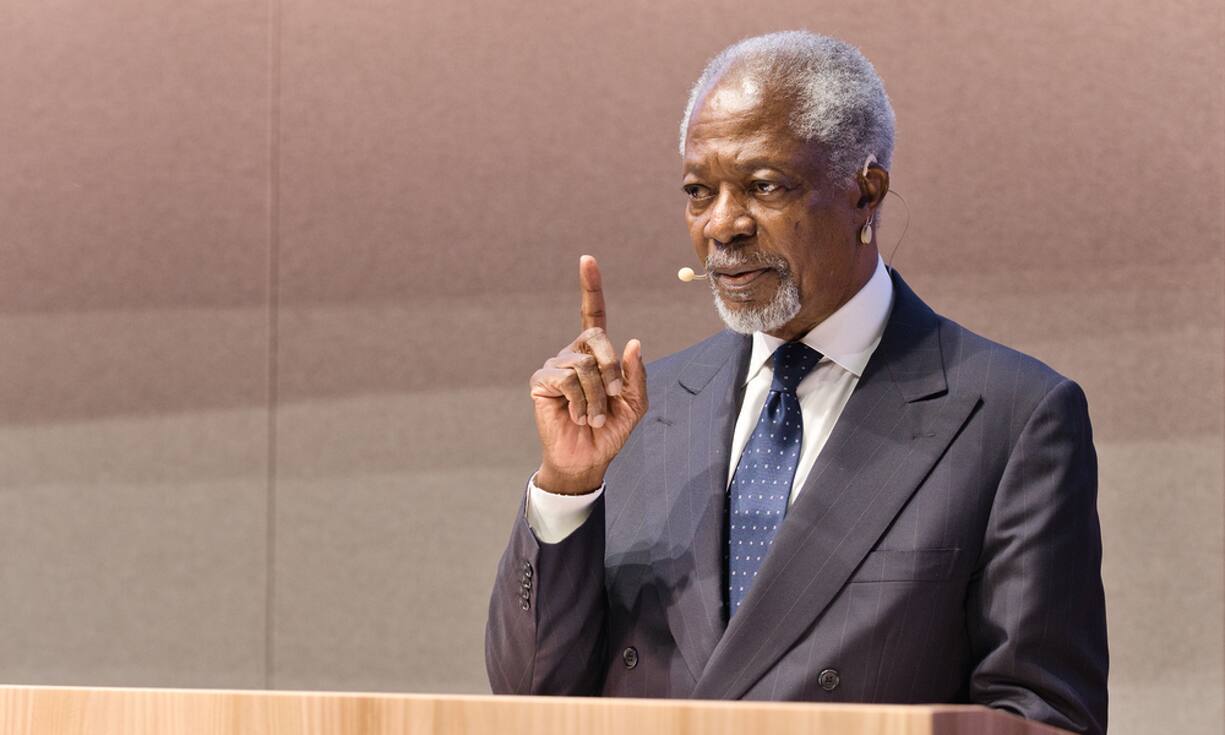 Kofi Annan, ehemaliger UNO-Generalsekretär und Friedensnobelpreisträger