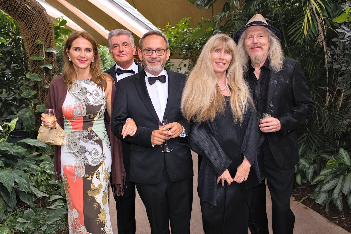 Andrea Persterer; Guido Persterer, Präsident, efficiency Club; Dimitris Kalias; Lene Beltracchi; Wolfgang Beltracchi, Kunstmaler