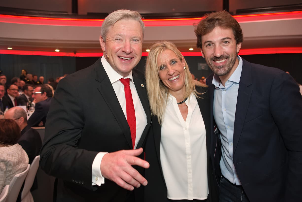Adrian Verdun, Obmann, Zibelegringe;Sandra Verdun, OK Zibelegringe;Fabian Cancellara, Oympiasieger