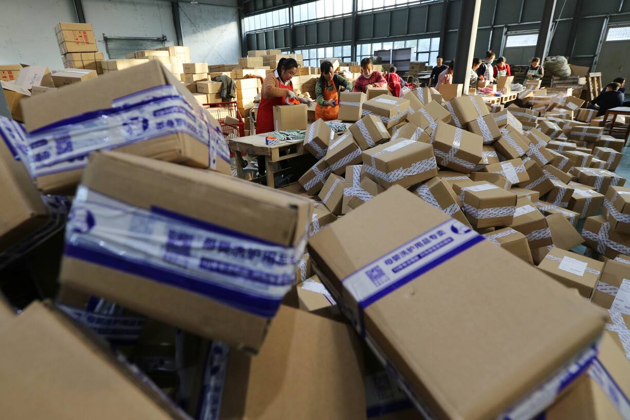 Paketeflut bei Alibaba