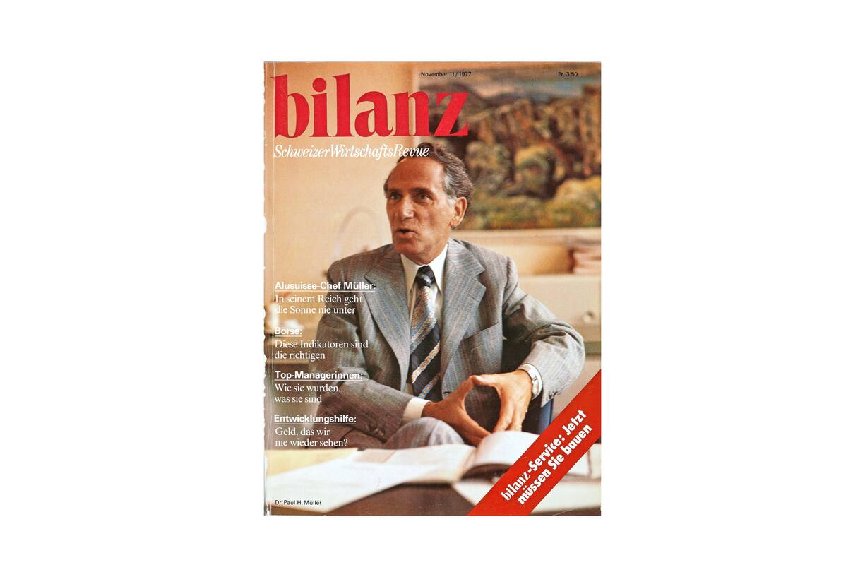 Alusuisse Bilanz Cover