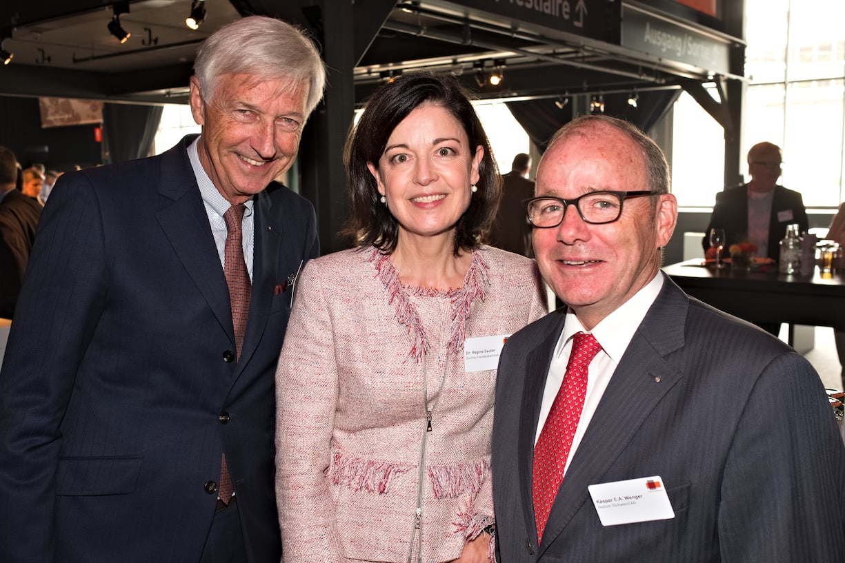 Andreas Iten, René Faigle AG;Regine Sauter, Zürcher Handelskammer;Kaspar E.A. Wenger, Holcim (Schweiz) AG