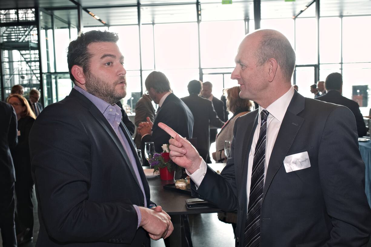 Assaf Mischari, Referent und Head of Research, Team8; Christof Reichmuth, Verwaltungsratspräsident, Reichmuth & Co.
