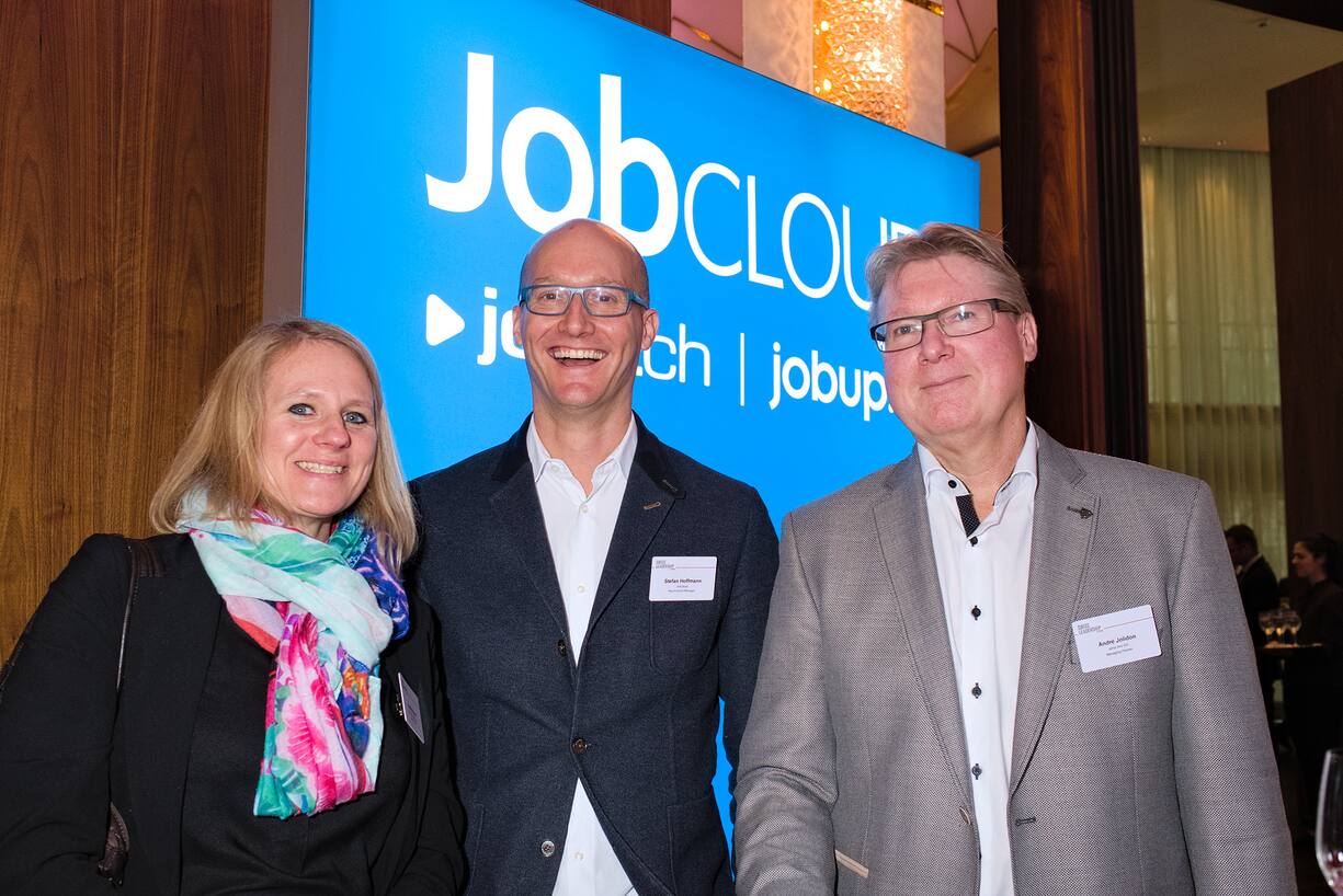 Astrid Kaiser, Buuergenstock Hotels AG; Stefan Hoffmann, JobCloud; Andree Jolidon, alma tres AG