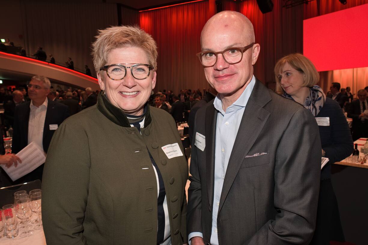 Beatrice Simon, Regierungsrätin;Heinz Herren, swisscom