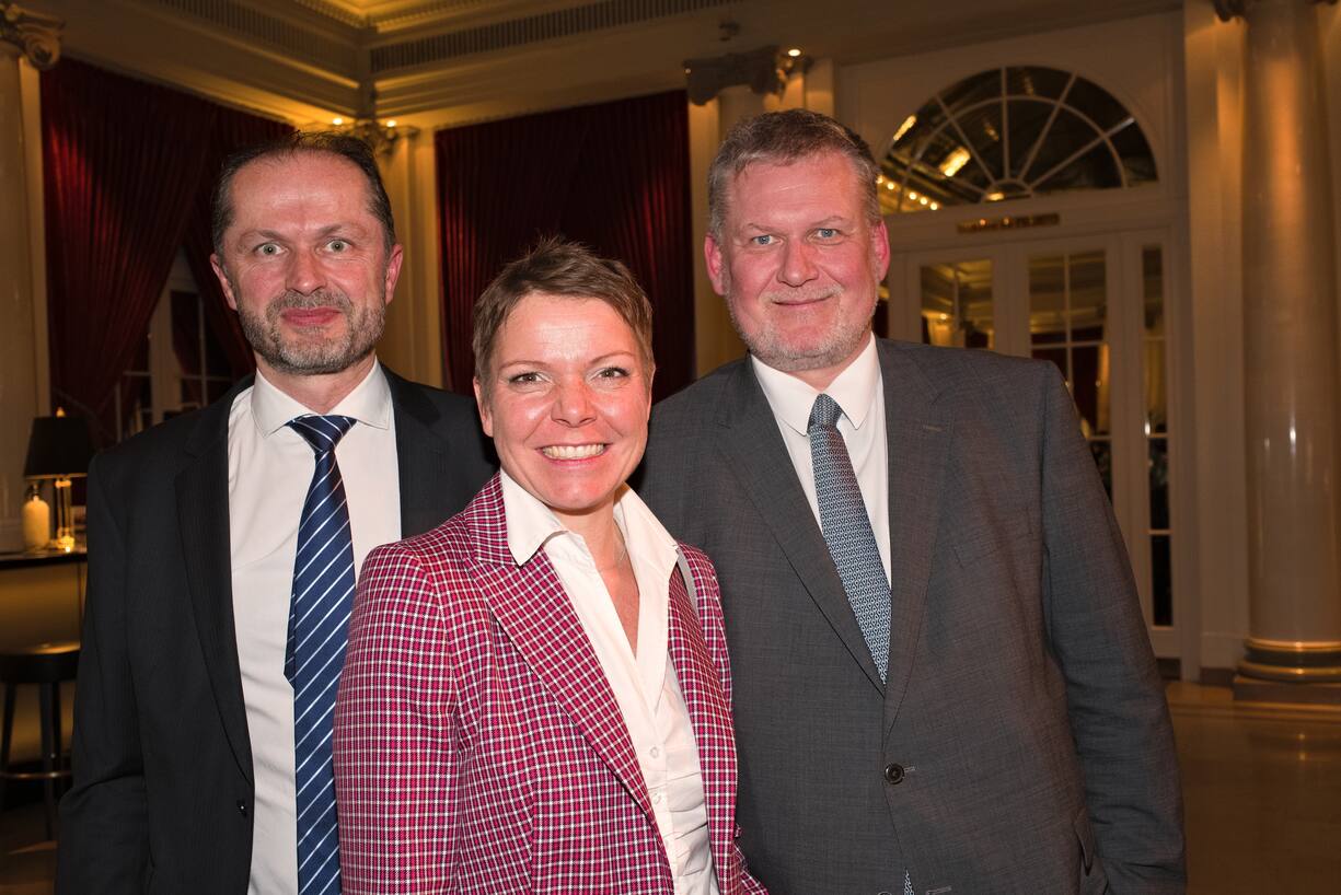 Benoît Revaz, Direktor, Bundesamt für Energie BFE;Antje Kanngiesser, BKW;Reto Egloff, CEO, KPC
