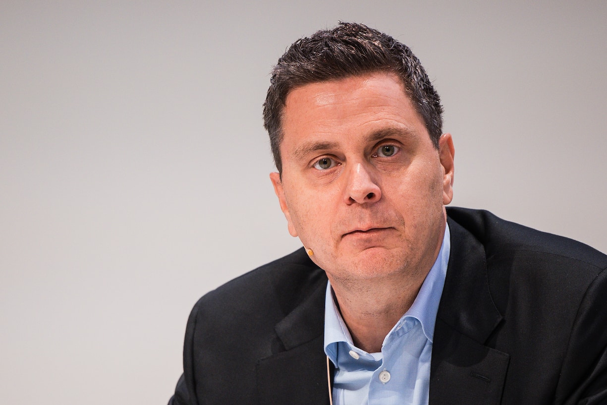 <p>Foto: Stefan Bohrer, Basel, 30.1.25: 2024 full-year results media conference of pharmaceutical company Roche in Basel, Switzerland. Dr. Thomas Schinecker, CEO.</p>