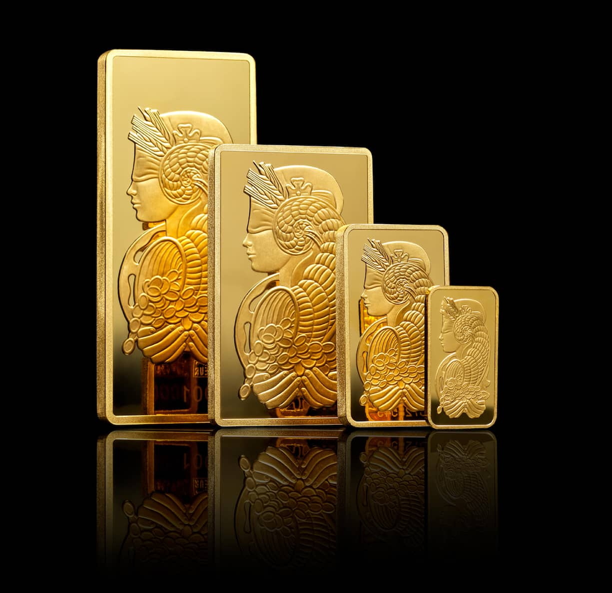 <p>Goldiger Bestseller: Die Goldbarren mit dem Bild der römischen Göttin Fortuna sind die Aushängeschilder von MKS PAMP.</p>