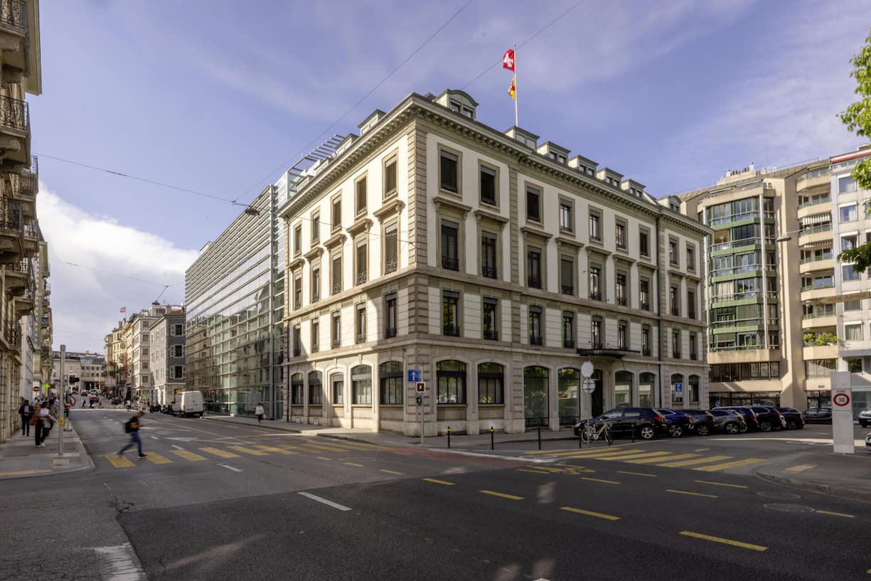<p>Das alte Hauptgebäude in Genf.</p>