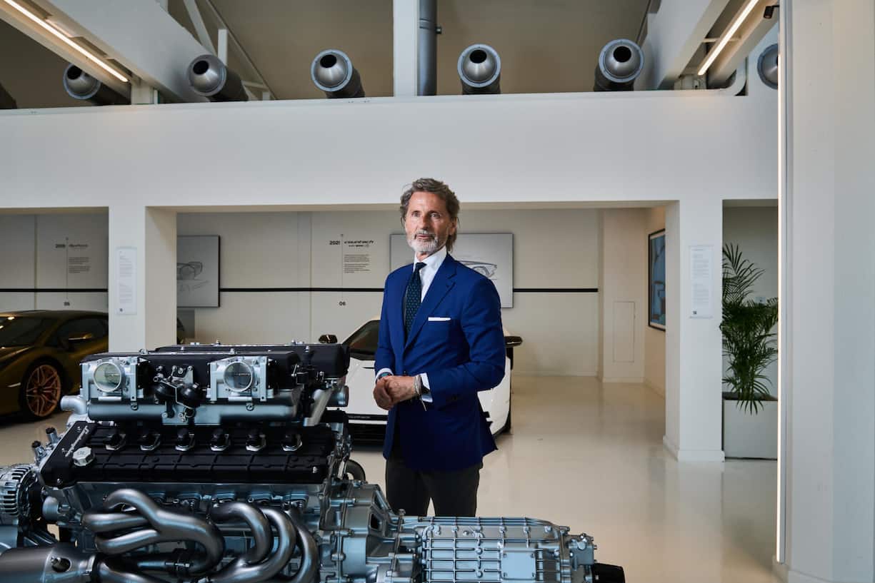 <p>Stephan Winkelmann</p> <p>Stephan Winkelmann CEO Lamborghini</p><p>Sant'agata Bolognese</p><p>Autos Lamborghini Museum</p>