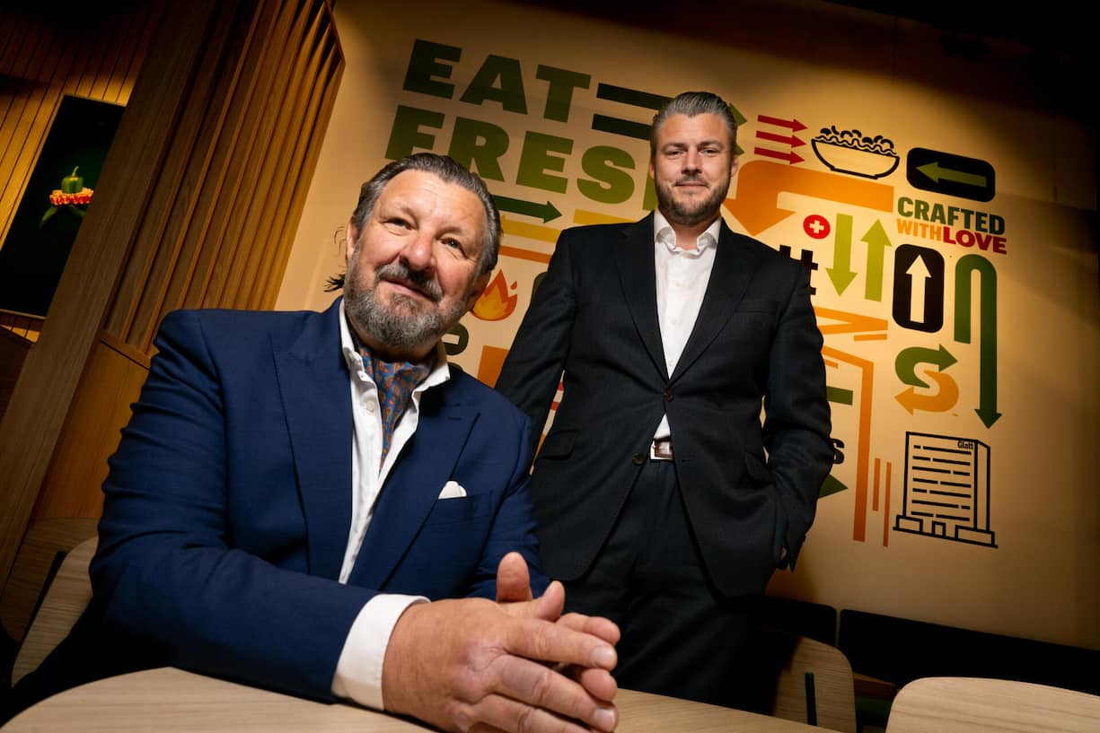 <p>Die Ex-Migros-Manager Markus Laenzlinger (l.) und Sebastian Becker krempeln nicht nur das ­Design der Läden von Subway um.</p>