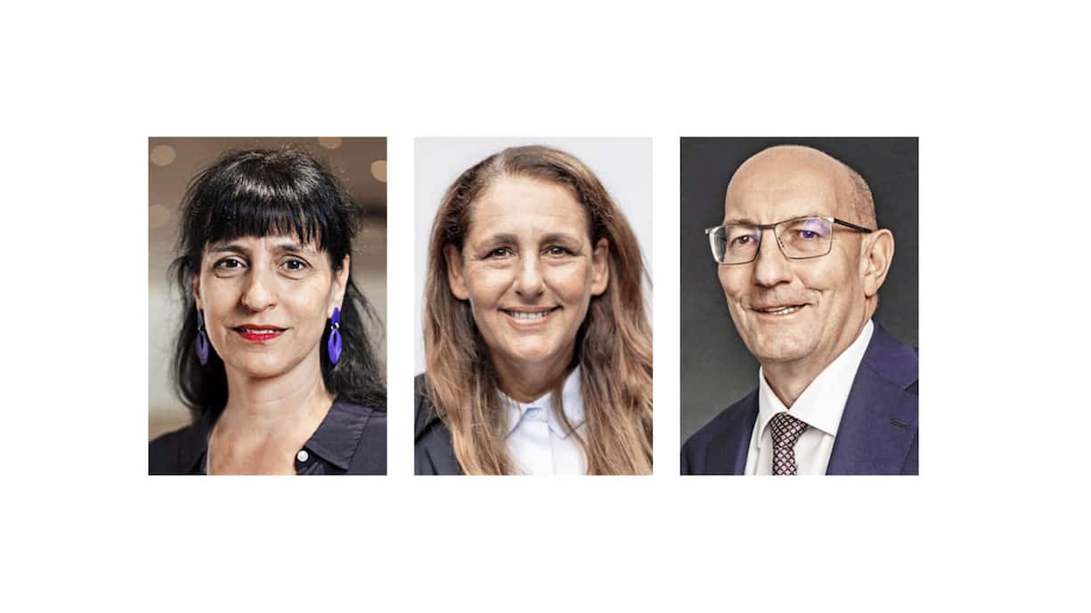 <p>Vania Alleva, Jacqueline Badran, Martin Kull (v.l.).</p>