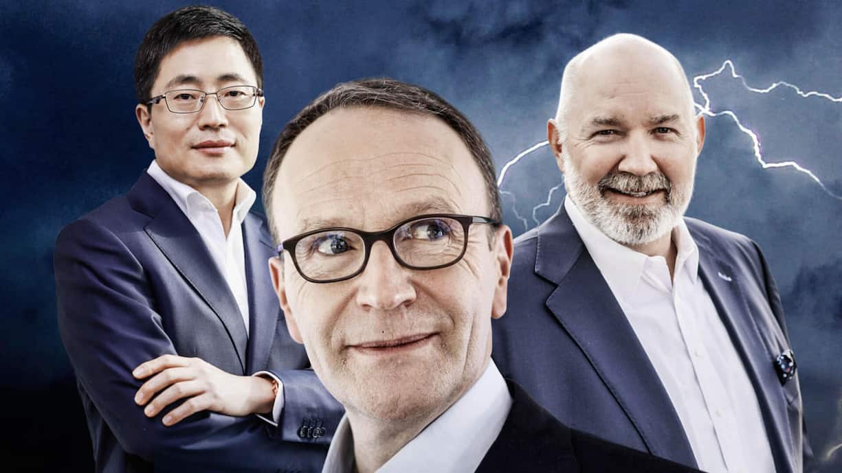 <p>Nach dem CEO Mark Schneider (vorn) verliessen auch China-Chef David Zhang (l.) und Amerika-Vormann Steve Presley den Nahrungsmittelkonzern.</p>