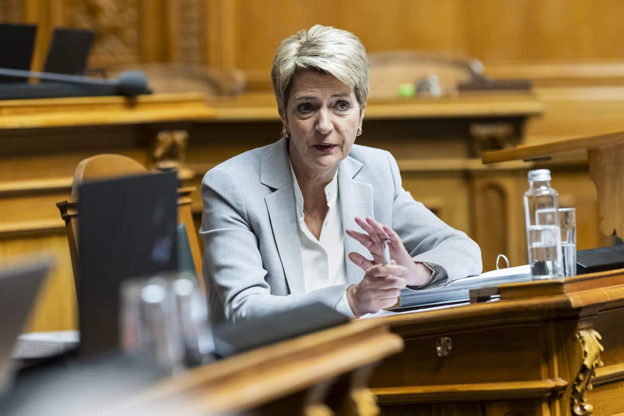 <p>Die Bundespräsidentin Karin Keller-Suter führte das ominöse Telefongespräch mit US-Präsident Trump.</p>