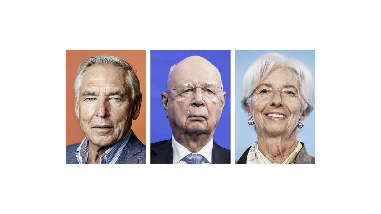 <p>Peter Brabeck, Klaus Schwab, Christine Lagarde (v.l.).</p>
