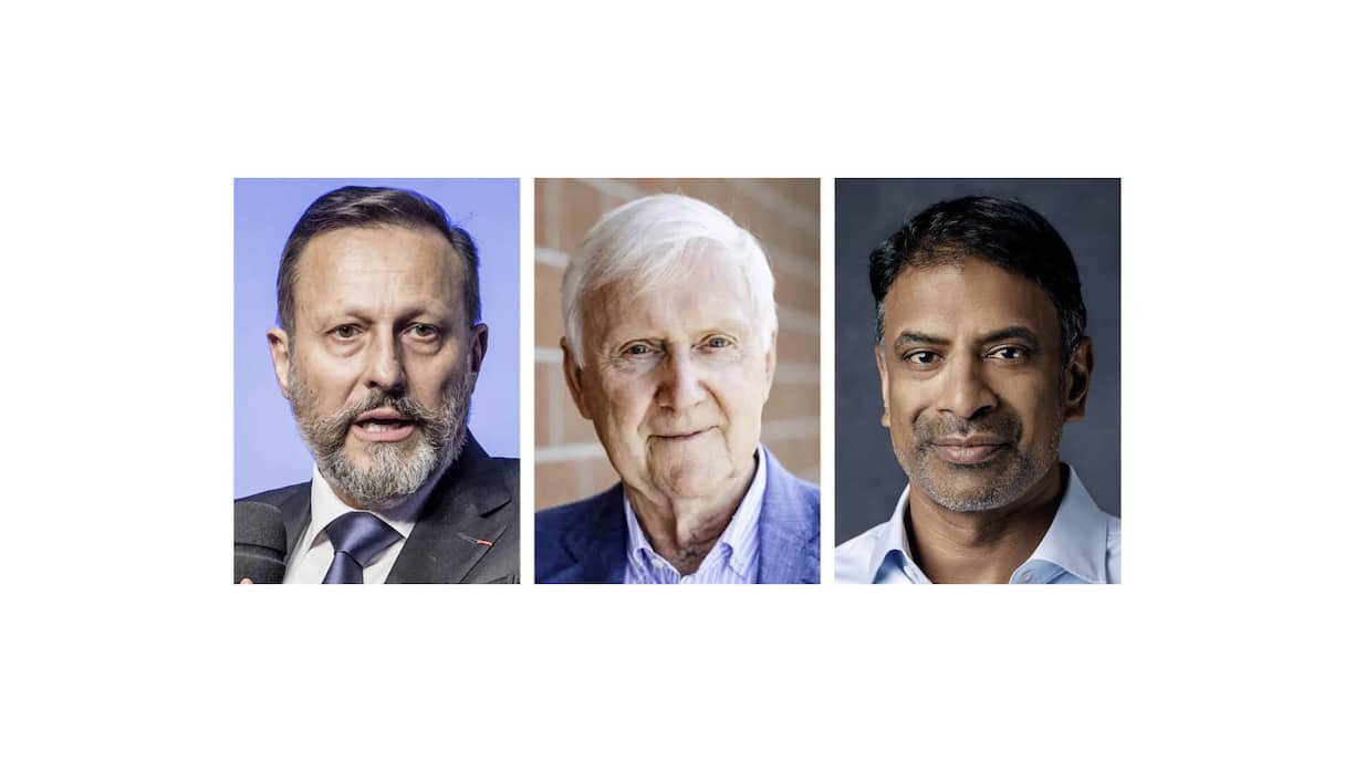 <p>Daniel Vasella, Martin Ebner, Vas Narasimhan (v.l.).</p>