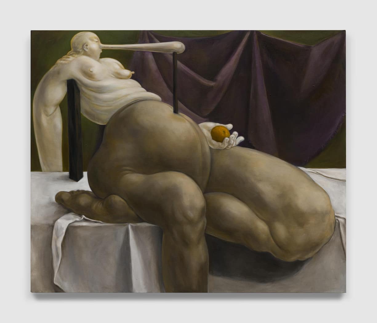 <p>Louise Bonnet, «Figure Holding an Orange», 2023.</p>
